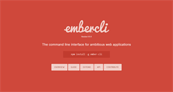 Desktop Screenshot of ember-cli.com