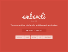 Tablet Screenshot of ember-cli.com